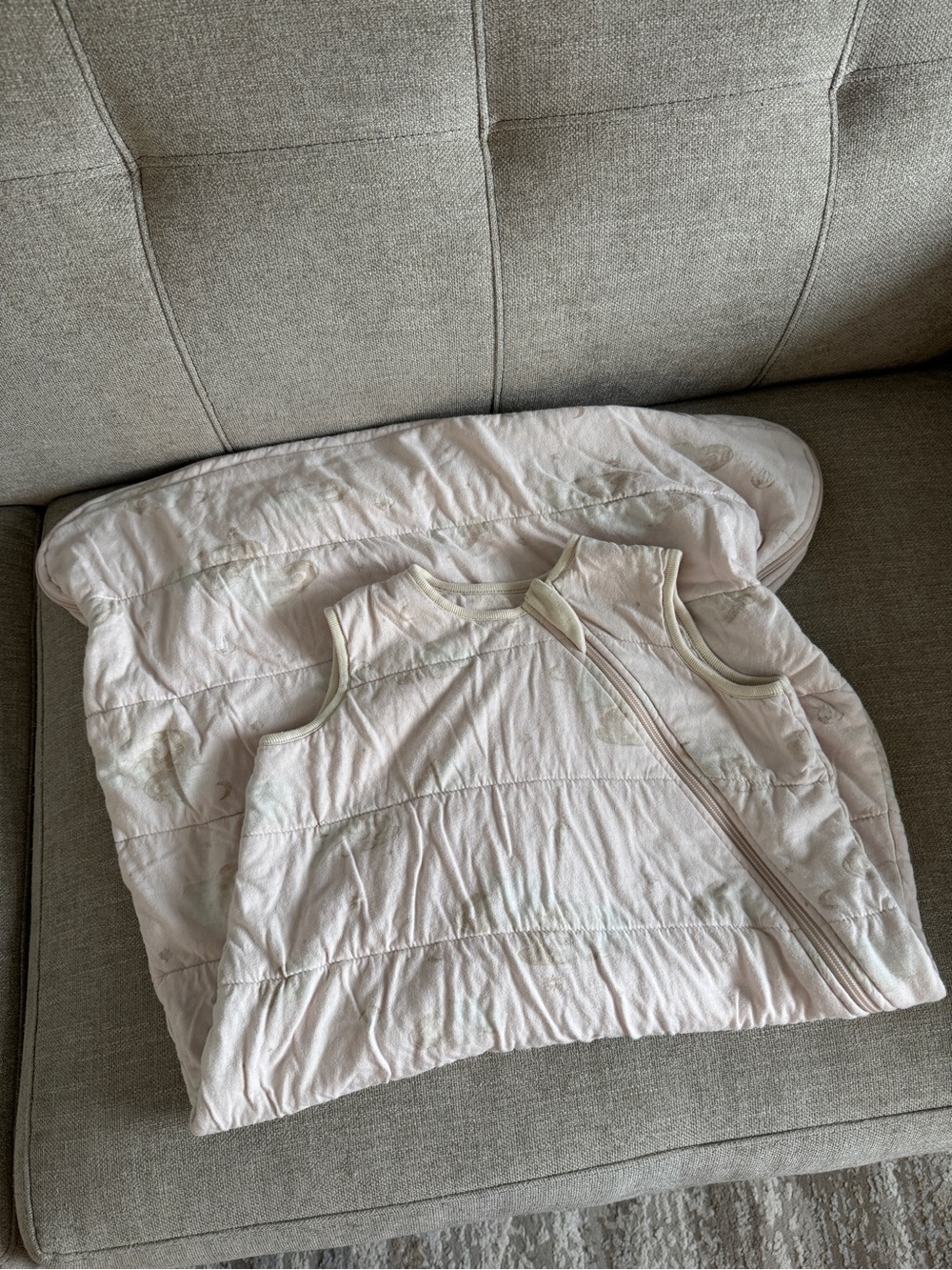 Burt's Bees Baby Wearable Blanket 100% Organic Cotton Pink size XL 1.5 TOG